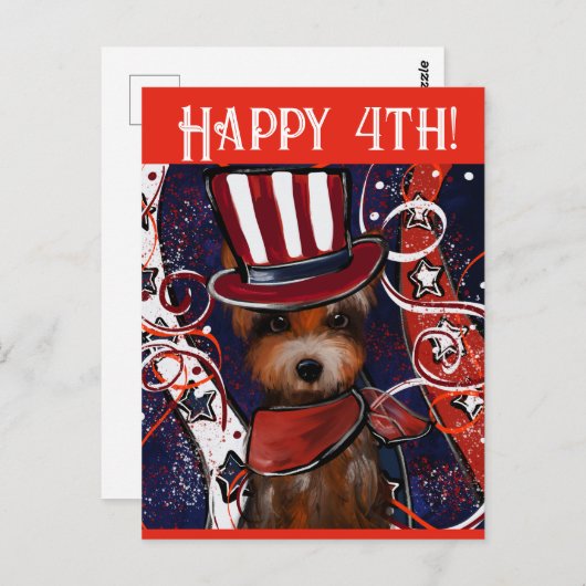 YORKIE BRIEFKAART (Voorkant / Achterkant)