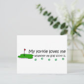 Yorkie Briefkaart (Staand voorkant)