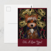 Yorkie briefkaart (Voorkant / Achterkant)