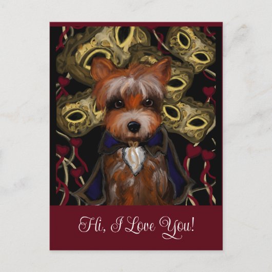 Yorkie briefkaart (Voorkant)