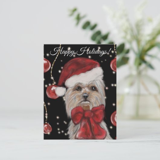 Yorkie Briefkaart (Staand voorkant)