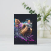 Yorkie Briefkaart (Staand voorkant)