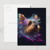 Yorkie Briefkaart (Voorkant / Achterkant)