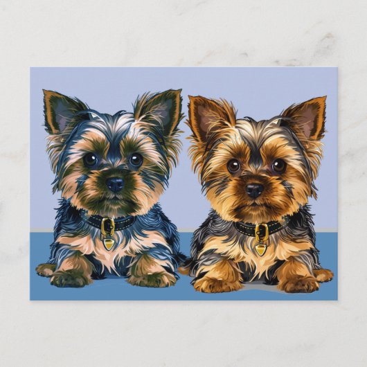 Yorkie Briefkaart (Voorkant)