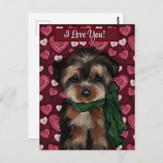 YORKIE BRIEFKAART (Voorkant / Achterkant)