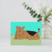 Yorkie Briefkaart (Staand voorkant)