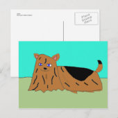 Yorkie Briefkaart (Voorkant / Achterkant)