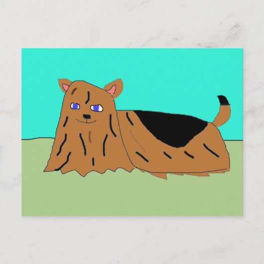 Yorkie Briefkaart (Voorkant)
