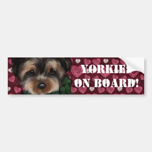 YORKIE BUMPERSTICKER (Voorkant)