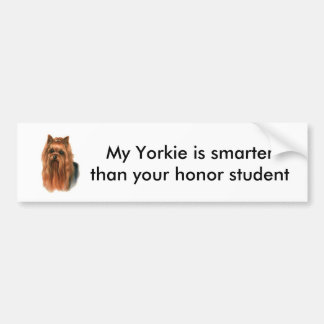 Yorkie-bumpersticker Bumpersticker