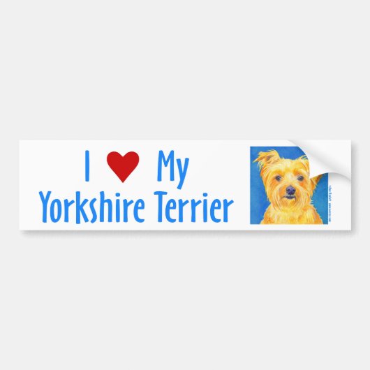 Yorkie Bumpersticker - "Sammy" (Voorkant)