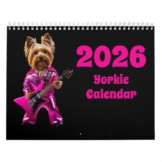Yorkie Calendar Kalender (Hoes)