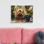Yorkie Canvas Afdruk (Insitu (Woonkamer))