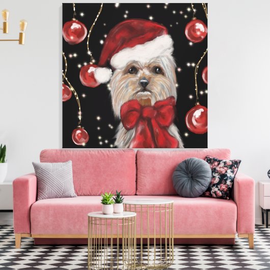 Yorkie Canvas Afdruk (Insitu (Woonkamer))