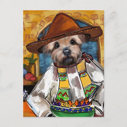 Yorkie Chef Briefkaart (Voorkant)