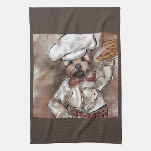 Yorkie Chef Theedoek (Verticaal)