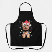 Yorkie Christmas Dog Long Xmas Gift Schort (Voorkant)