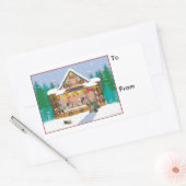 Yorkie Christmas Gingerbread Gift Labels Stickers (Envelop)