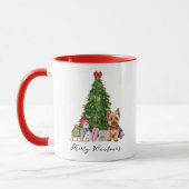 Yorkie Christmas Mok Merry Woofmas Funny Dog lover (Links)