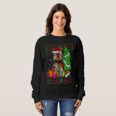 Yorkie Christmas Sweater Yorkie Christmas Tree Lig (Voorkant volledig)