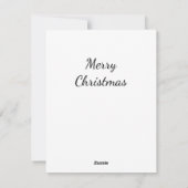 Yorkie Christmas-verleiding Feestdagenkaart (Achterkant)