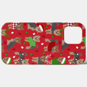 Yorkie Christmas Yorkshire Terrier Dog Case-Mate iPhone Case (Achterkant (horizontaal))