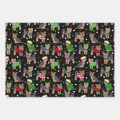 Yorkie Christmas Yorkshire Terrier Dog Inpakpapier Vel (Voorkant 3)
