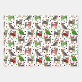 Yorkie Christmas Yorkshire Terrier Dog Inpakpapier Vel (Voorkant 2)
