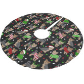 Yorkie Christmas Yorkshire Terrier Dog Kerstboom Rok (Gekanteld)