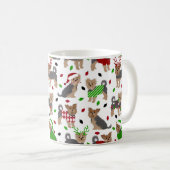 Yorkie Christmas Yorkshire Terrier Dog Koffiemok (Voorkant rechts)