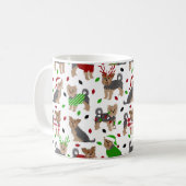 Yorkie Christmas Yorkshire Terrier Dog Koffiemok (Voorkant links)