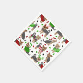 Yorkie Christmas Yorkshire Terrier Dog Servet (Hoek)