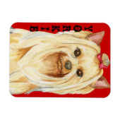 Yorkie Color Block Magnet Magneet (Horizontaal)