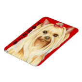 Yorkie Color Block Magnet Magneet (Linkerzijde)