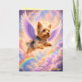 Yorkie condoleancekaart kaart (Achterkant)
