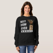 Yorkie Dad Day Yorkshire Terrier Best Paw Trui (Voorkant volledig)