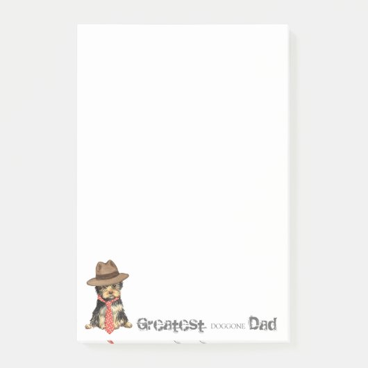 Yorkie Dad Post-it® Notes (Voorkant)