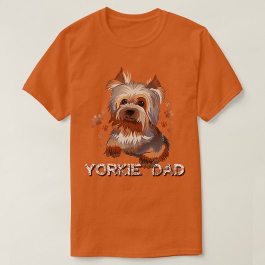 Yorkie Dad T-shirt (Design voorkant)