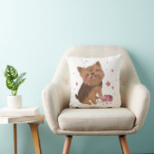 Yorkie de Schattigee probleemmaker Kussen (Stoel)