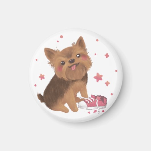 Yorkie de Schattigee probleemmaker Magneet (Voorkant)