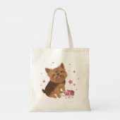 Yorkie de Schattigee probleemmaker Tote Bag (Achterkant)