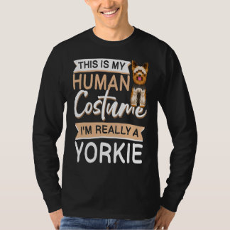 Yorkie Dog apparel Yorkshire Terrier Owner for Kin T-shirt