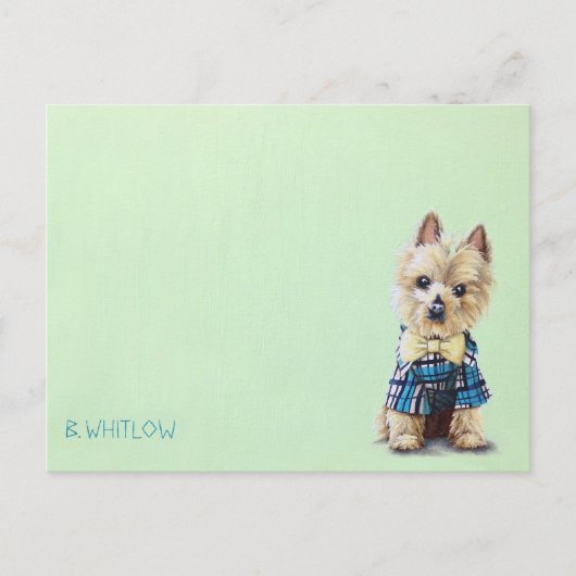 Yorkie Dog Briefkaart (Voorkant)