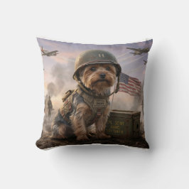 Yorkie Dog Edition | Special Forces Throw Pillow  Kussen