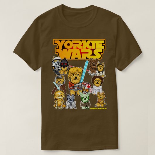 Yorkie Dog Fan Art T-shirt (Design voorkant)