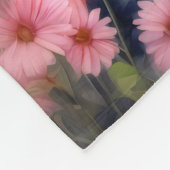 Yorkie Dog Flower Fleece Deken (Hoek)