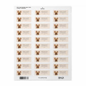 Yorkie Dog gepersonaliseerd adres Etiket (Full Sheet)