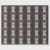 Yorkie dog gift Yorkshire pet Cadeaupapier (Vlak)