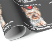 Yorkie dog gift Yorkshire pet Cadeaupapier (Rol Hoek)