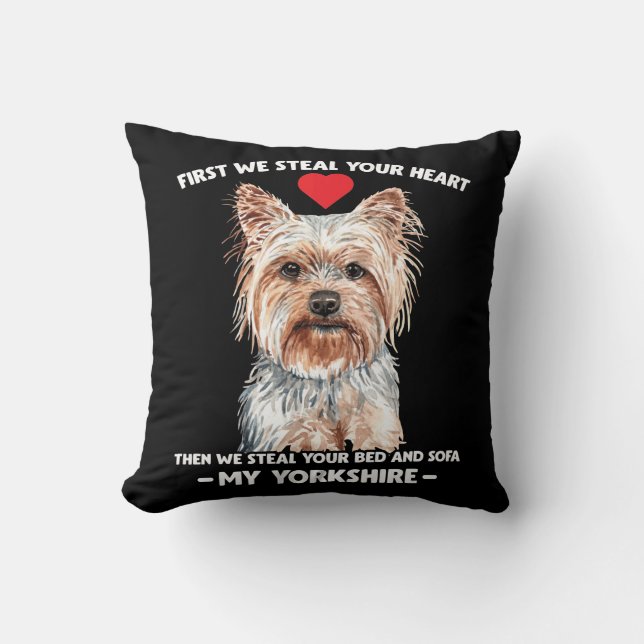 Yorkie dog gift Yorkshire pet Kussen (Voorkant)